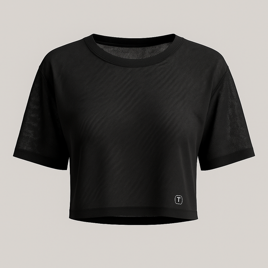 BLUSA MESH NEGRA