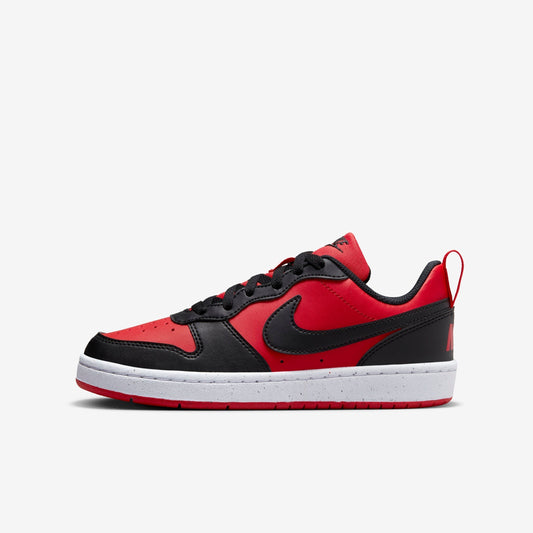 NIKE COURT BOROUGH LOW RECRAFT GS ‘UNIVERSITY RED / BLACK / WHITE