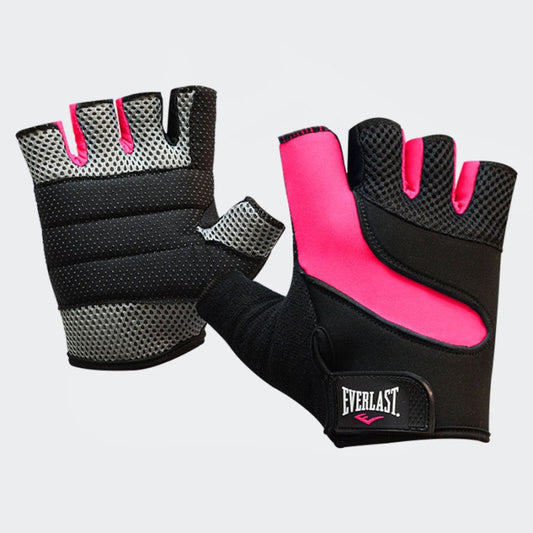 GUANTE EVERL CICLISMO ALPINO II BLK/PINK EVWG6KA05 # L