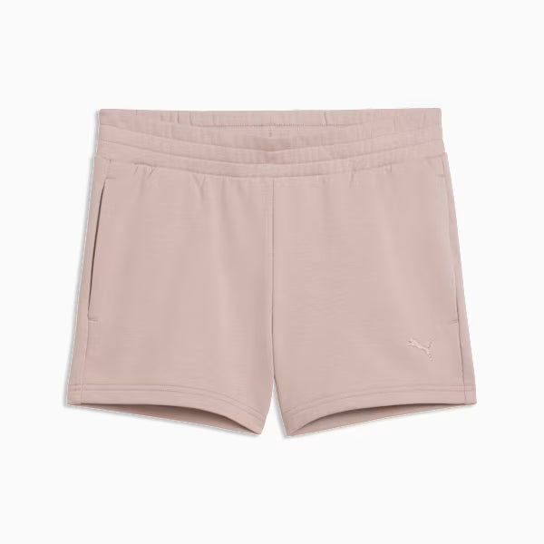 PUMA SHORTS ESSENTIALS CAT LOGO 4'' SHORTS WOMEN (ROSE LATTE) MUJER