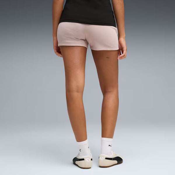 PUMA SHORTS ESSENTIALS CAT LOGO 4'' SHORTS WOMEN (ROSE LATTE) MUJER
