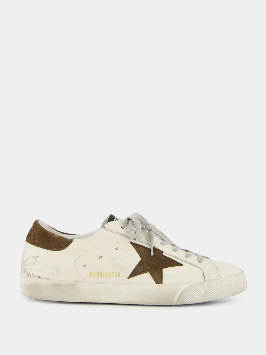 SUPER-STAR CLASSIC WITH LIST WHITE/BROWN HOMBRE