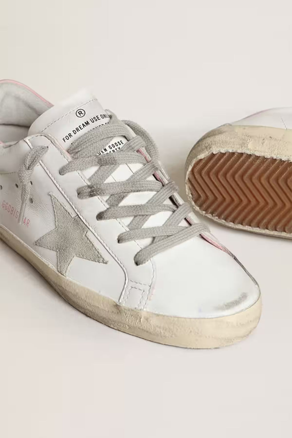 SUPER-STAR CLASSIC WITH SPUR WHITE/ICE/LIGHT PINK MUJER