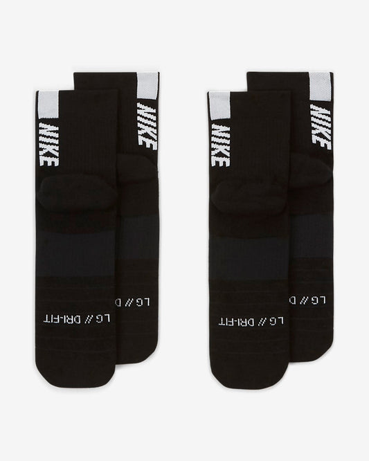 NIKE MLTPLIER ANKLE 2PR-144 BLACK/WHITE