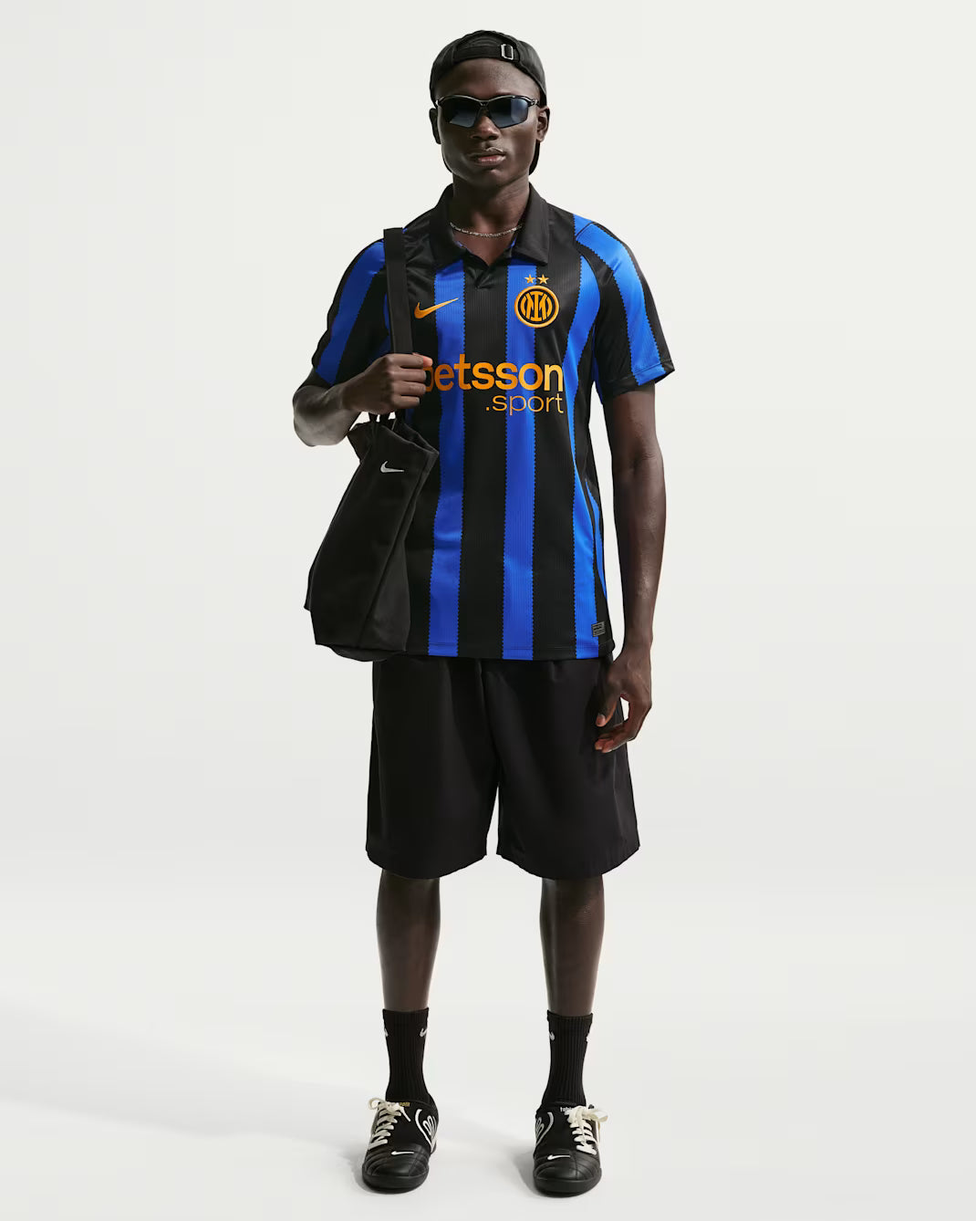 INTER M NK DF JSY SS STAD HM LYON BLUE/NEGRO HOMBRE