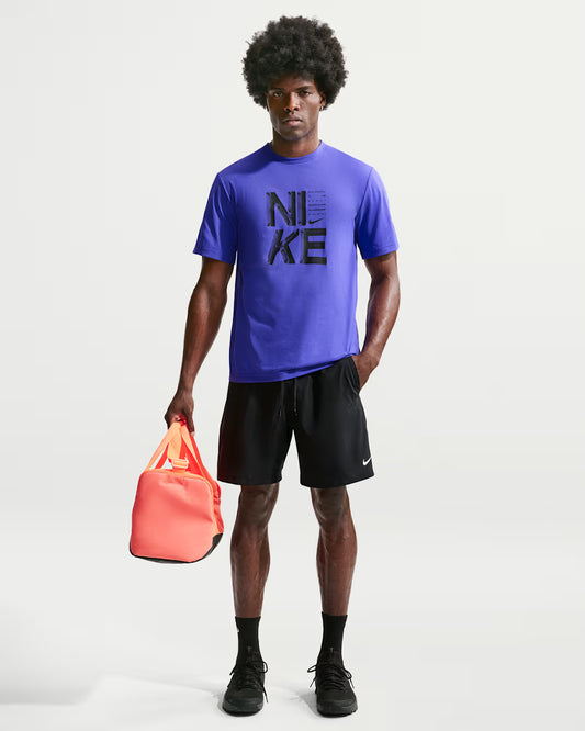 M NK DF FORM GFX FILL SHRT 7IN BLACK/WHITE
