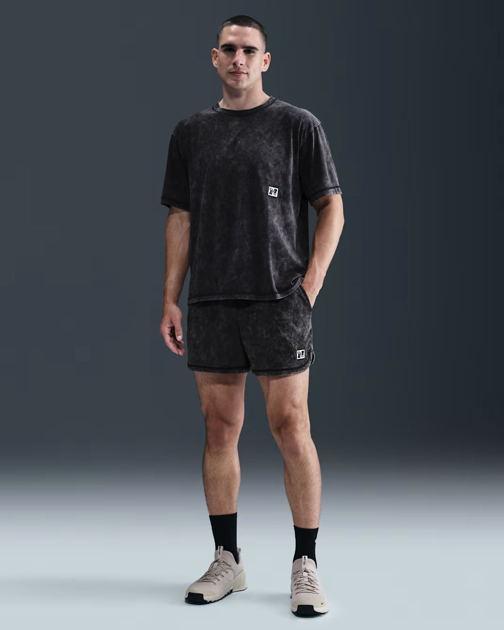 M NK DF HERITAGE SHORT WASH BLACK HOMBRE