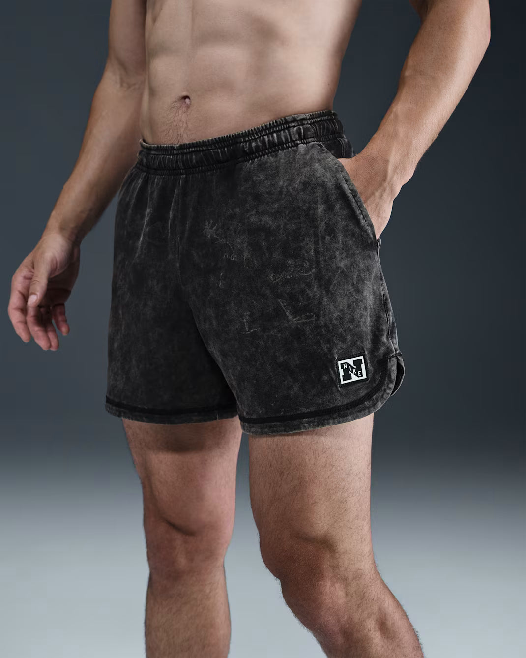 M NK DF HERITAGE SHORT WASH BLACK HOMBRE