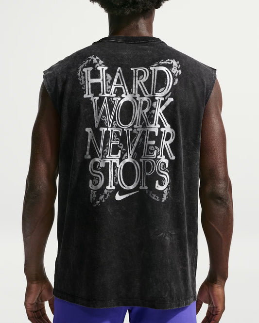 M NK TEE LSE SL TRAIN HRD WRK BLACK