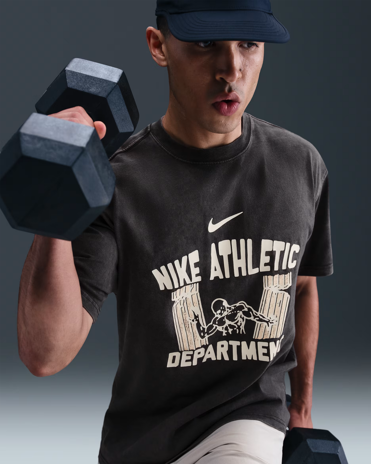 M NK TEE M90 GYM HRITGE SEAWEED