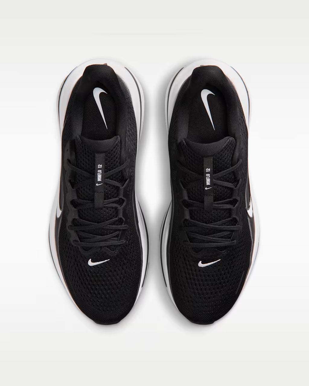 NIKE AIR WINFLO 12 BLACK/WHITE-DK SMOKE GREY