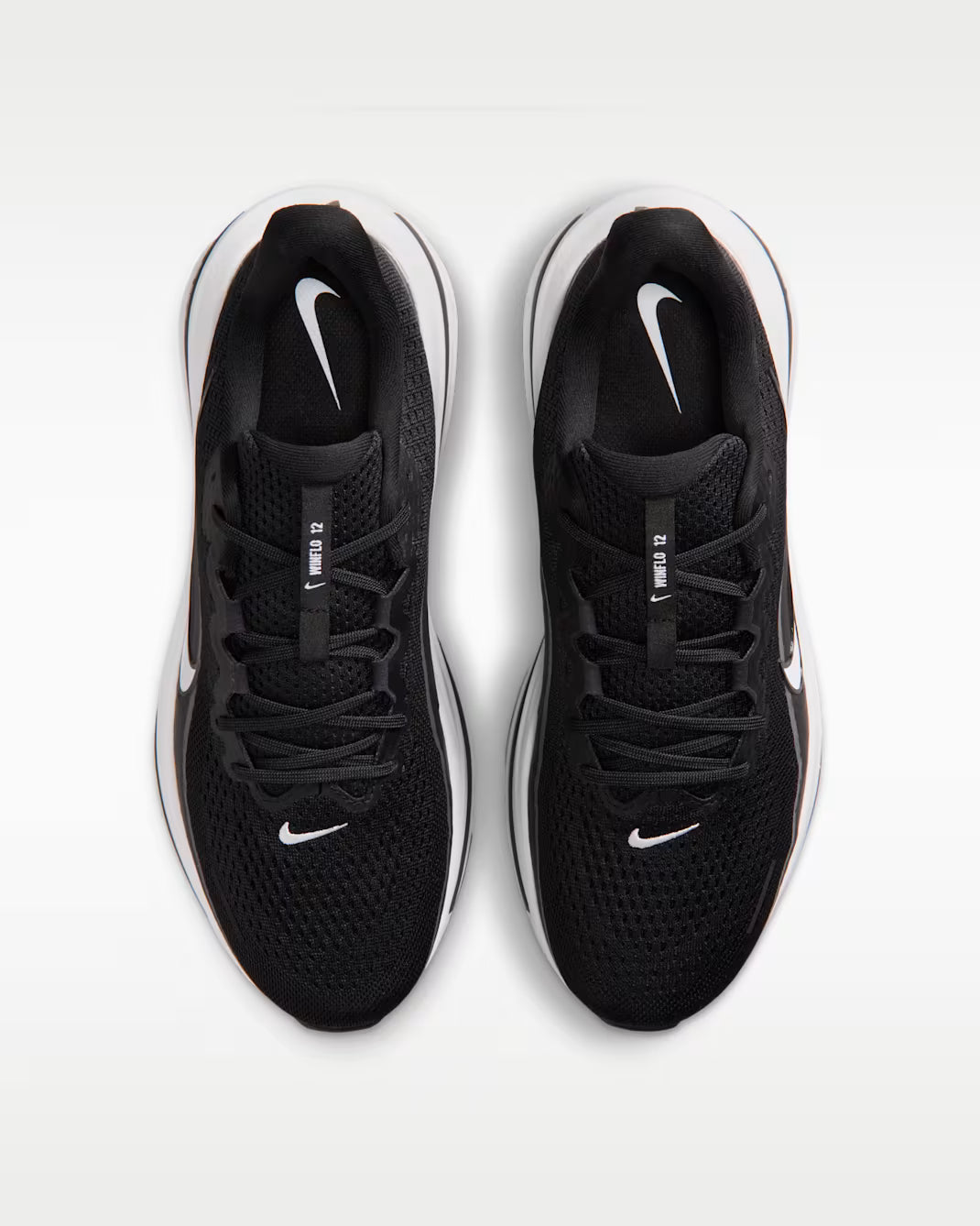 NIKE AIR WINFLO 12 BLACK/WHITE-DK SMOKE GREY