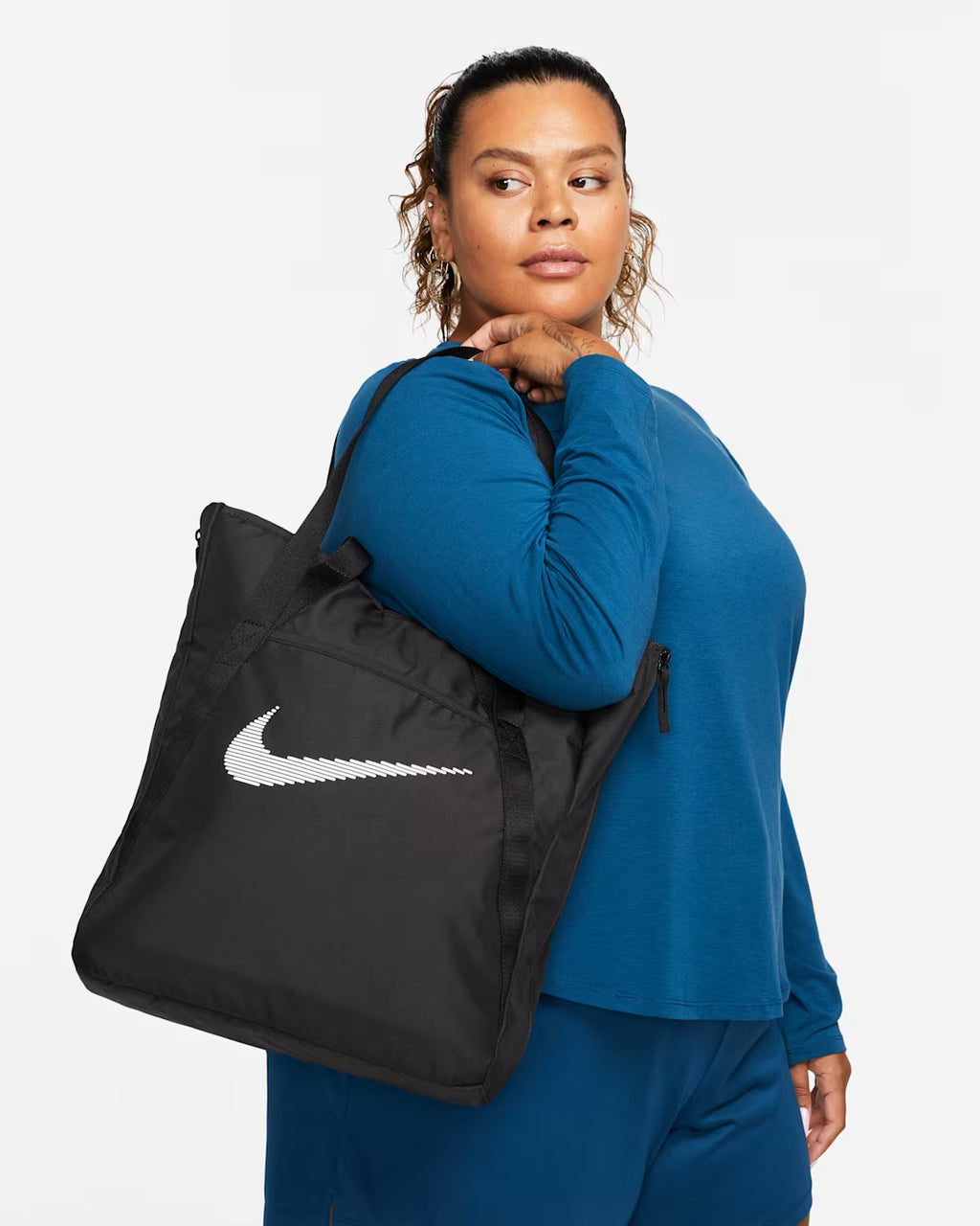NK GYM TOTE BLACK-WHITE