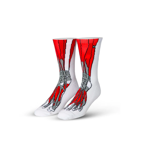 MUSCLE FEET WHITE/RED OSCOREMSC 8/12