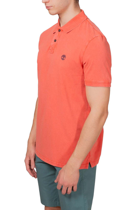 TIMBERLAND POLO HOMBRE/ TFO WASHED JERSEY  ORANGE