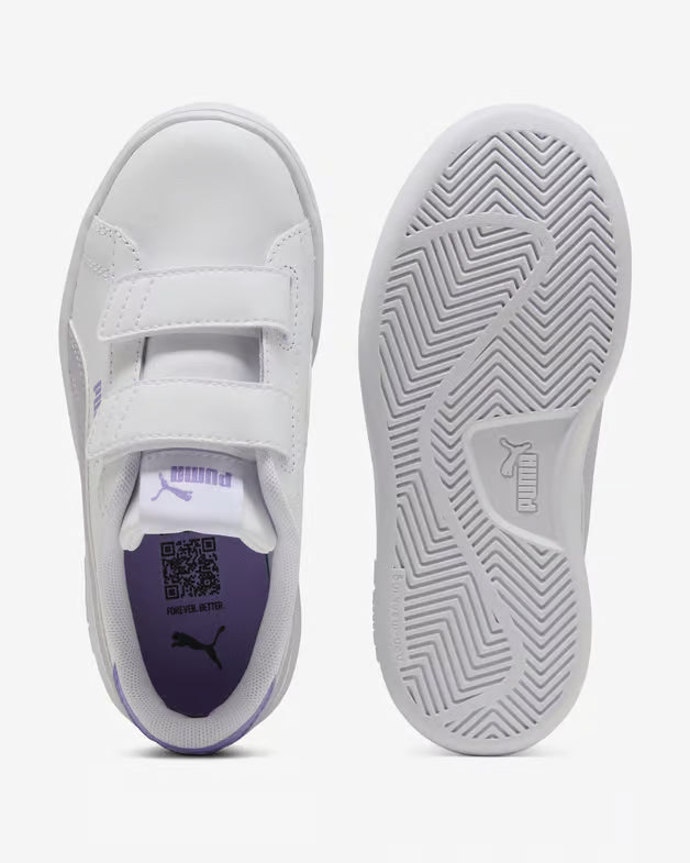 PUMA SMASH 3.0 L V PS LILAC/WHITE NIÑA PRE-ESCOLAR
