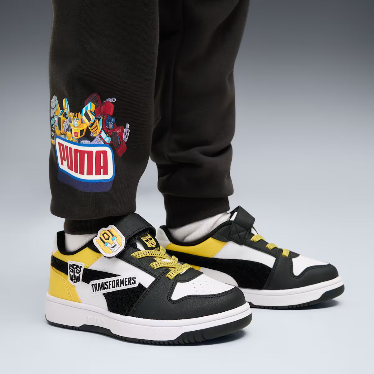 REBOUND V6 LO TRANSFORMERS AC WHITE/BLACK/YELLOW NIÑO INFANTE