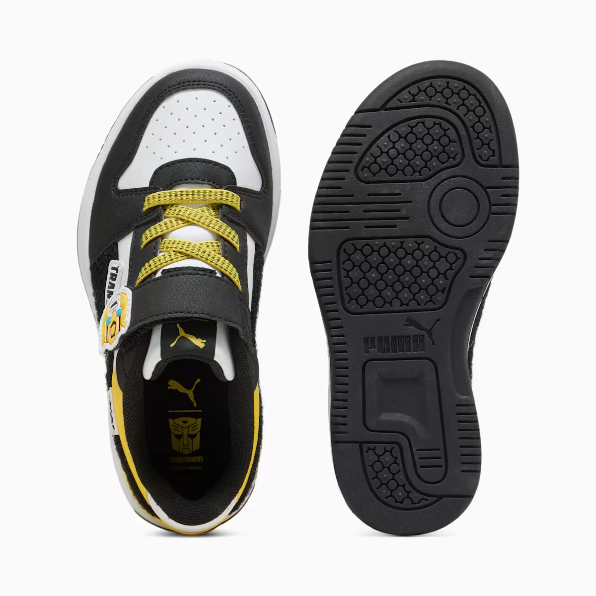 REBOUND V6 LO TRANSFORMERS AC WHITE/BLACK/YELLOW NIÑO INFANTE