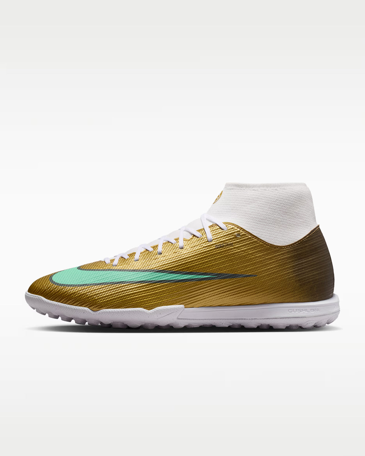 SUPERFLY 11 ACADEMY TF KM METALLIC/GOLD/GREEN HOMBRE