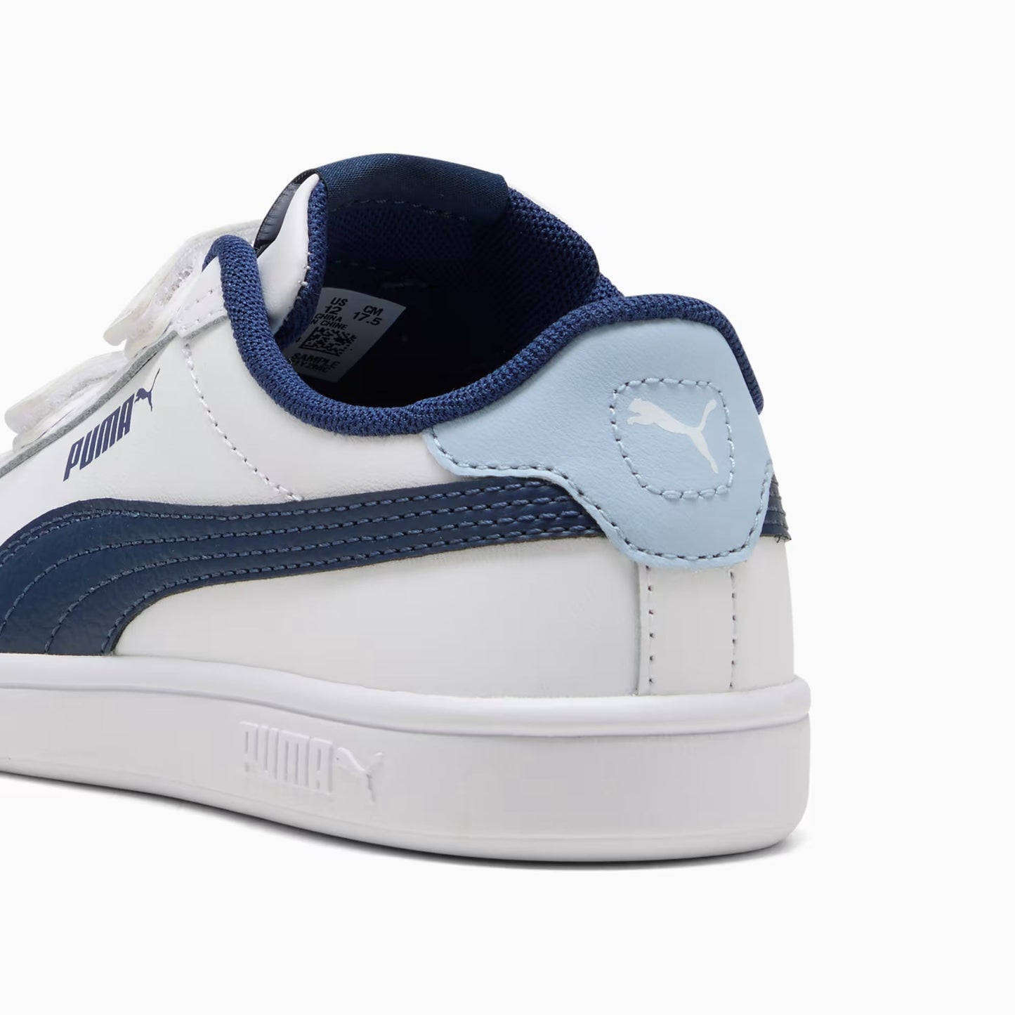 PUMA SMASH 3.0 L V PS WHITE/BLUE NIÑO PRE-ESCOLAR