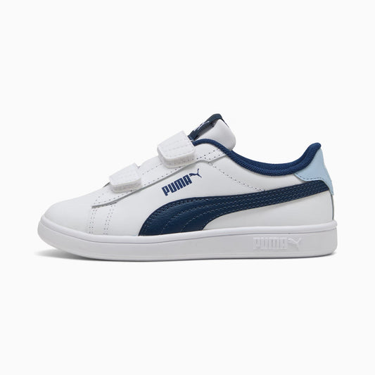 PUMA SMASH 3.0 L V PS WHITE/BLUE NIÑO PRE-ESCOLAR