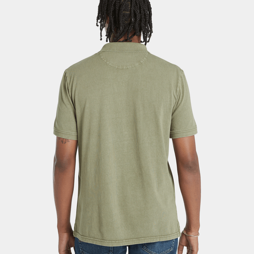 TIMBERLAND POLO HOMBRE/ TFO WASHED JERSEY  OLIVE