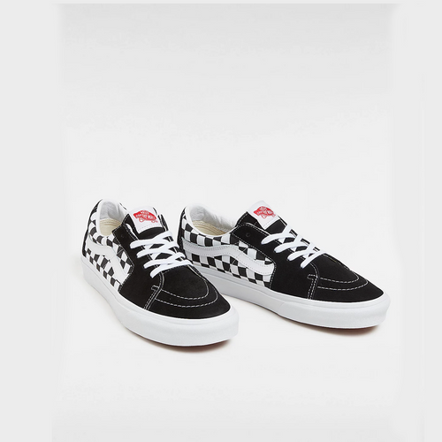 VANS SK8‑LOW "CHECKERBOARD – BLACK"