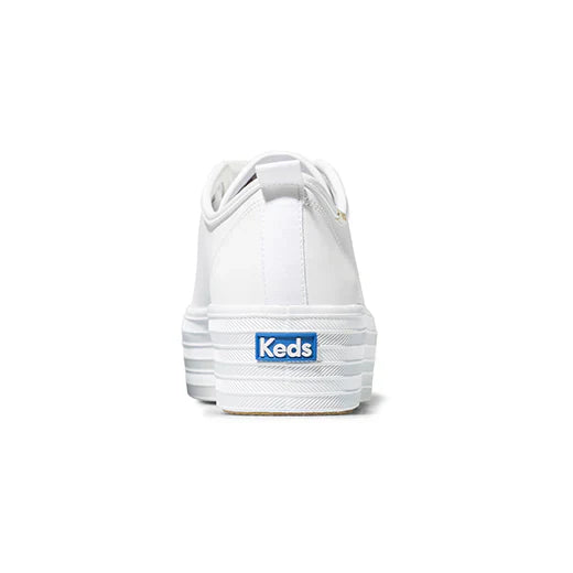 TRIPLE UP LEATHER WHITE