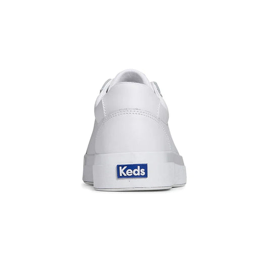 KEDS WOMEN'S PURSUIT LEATHER SNEAKER – WHITE
