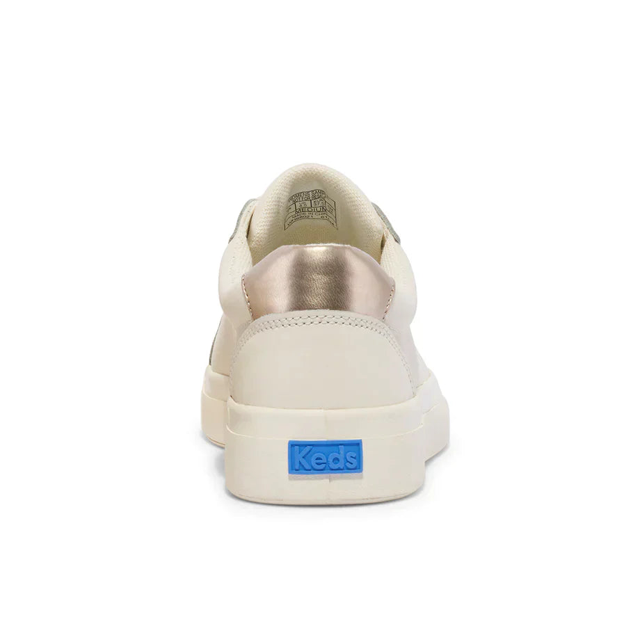 KEDS PURSUIT LEATHER EGRET/CHAMPAGNE
