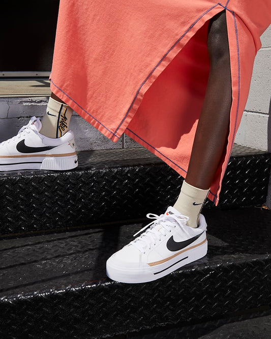 NIKE COURT LEGACY LIFT WHITE/BLACK