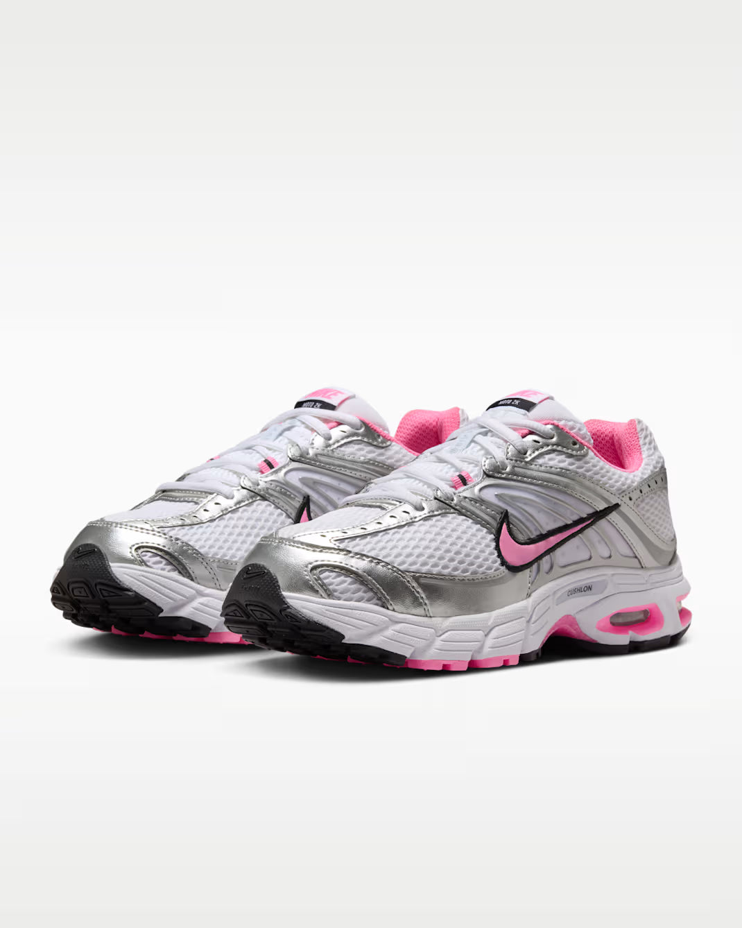 W NIKE AIR MAX MOTO 2K SILVER/PINK MUJER
