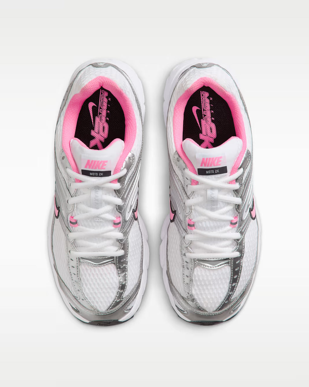 W NIKE AIR MAX MOTO 2K SILVER/PINK MUJER