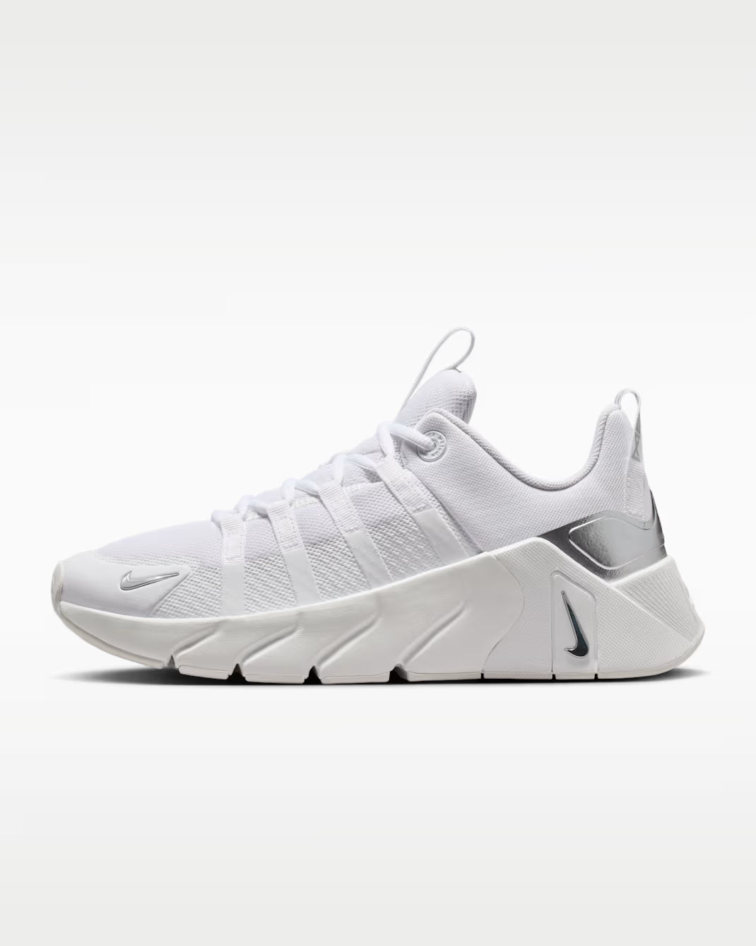 NIKE FREE METCOM 7 WHITE/METALLIC/SILVER MUJER