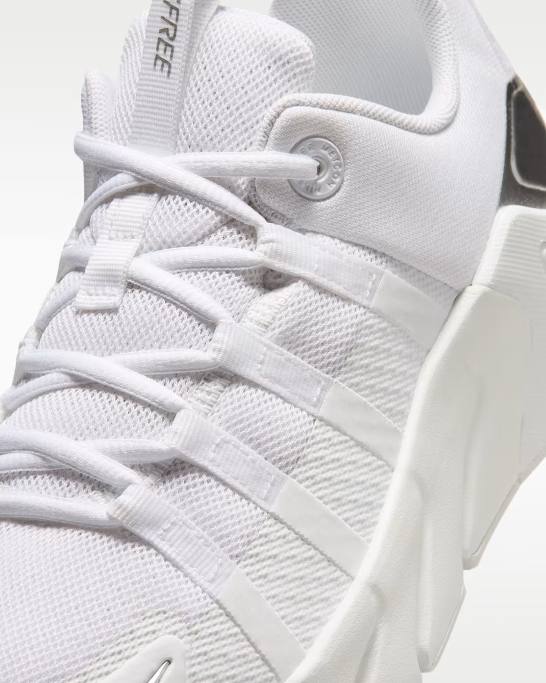 NIKE FREE METCOM 7 WHITE/METALLIC/SILVER MUJER