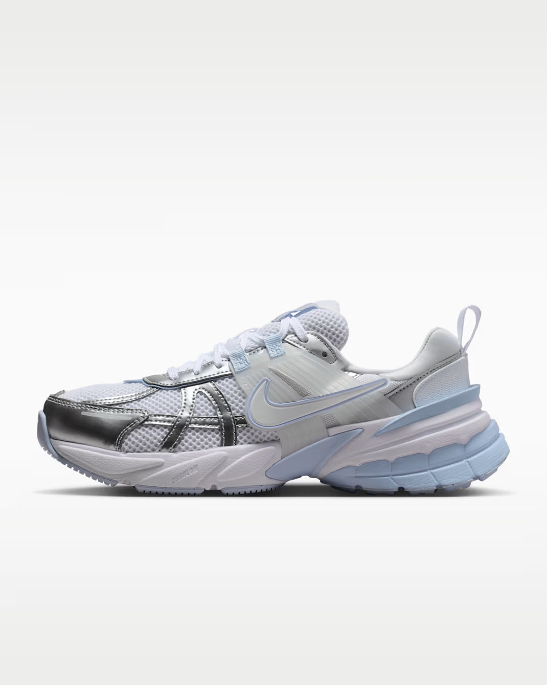 W NIKE V2K RUN WHITE/METALLIC SILVER MUJER