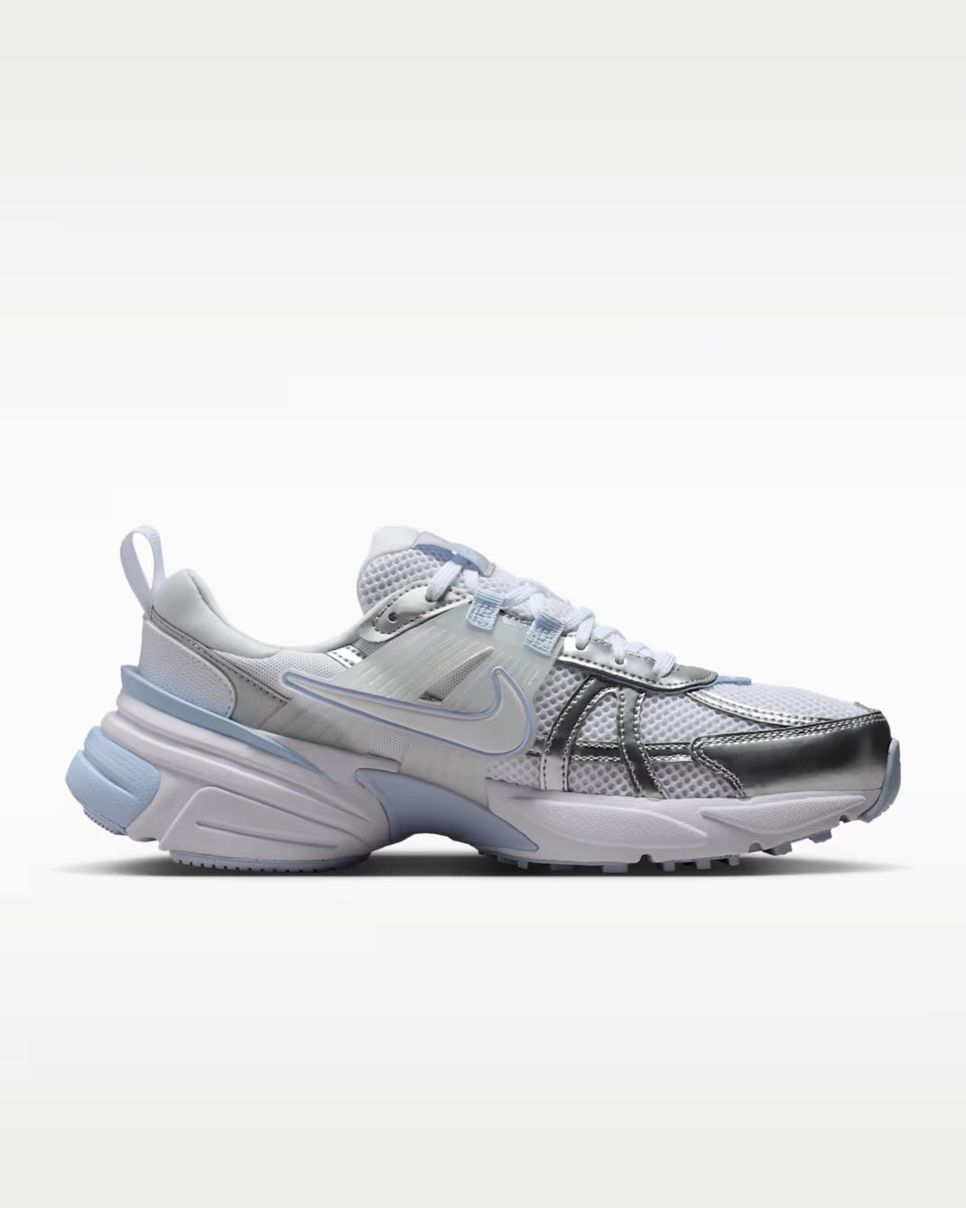 W NIKE V2K RUN WHITE/METALLIC SILVER MUJER