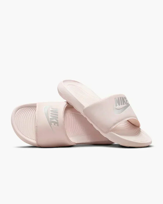 NIKE VICTORI ONE SLIDE – 'BARELY ROSE / METALLIC SILVER'