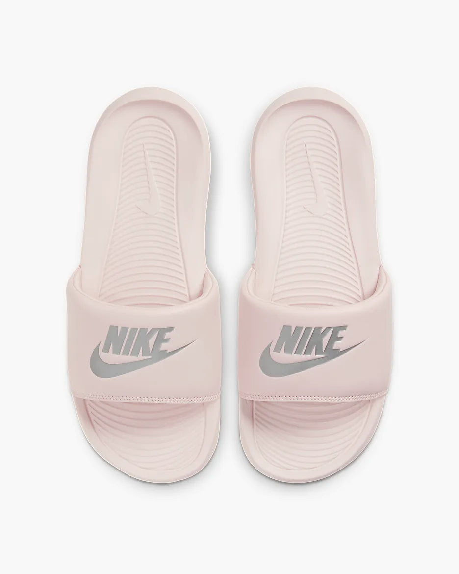 NIKE VICTORI ONE SLIDE – 'BARELY ROSE / METALLIC SILVER'