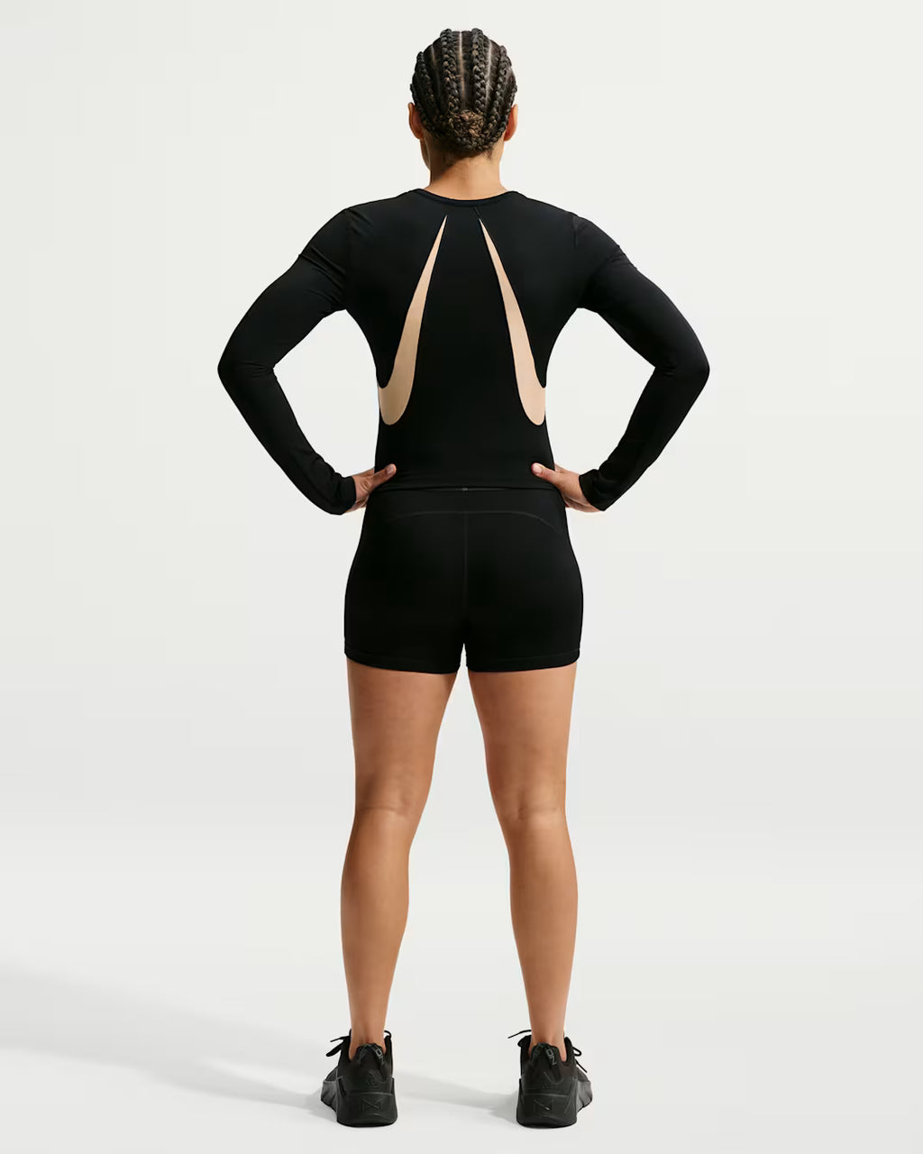 W NP SCULPT LS TOP GG BLACK MUJER