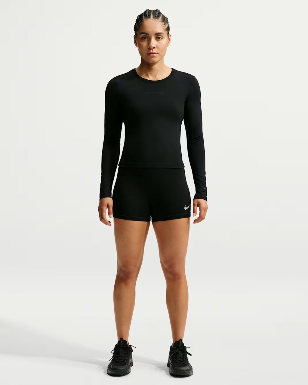 W NP SCULPT LS TOP GG BLACK MUJER