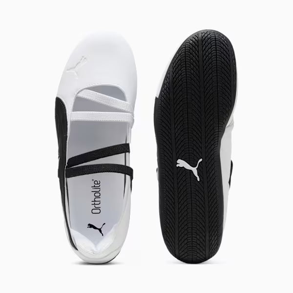 SPEEDCAT BALLET WHITE/BLACK MUJER