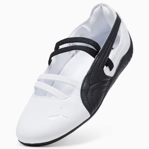 SPEEDCAT BALLET WHITE/BLACK MUJER
