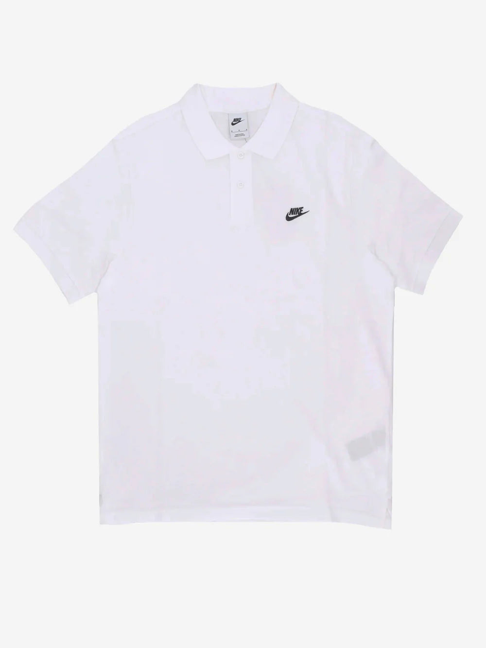 M NK CLUB SS POLO PIQUE WHITE/BLACK