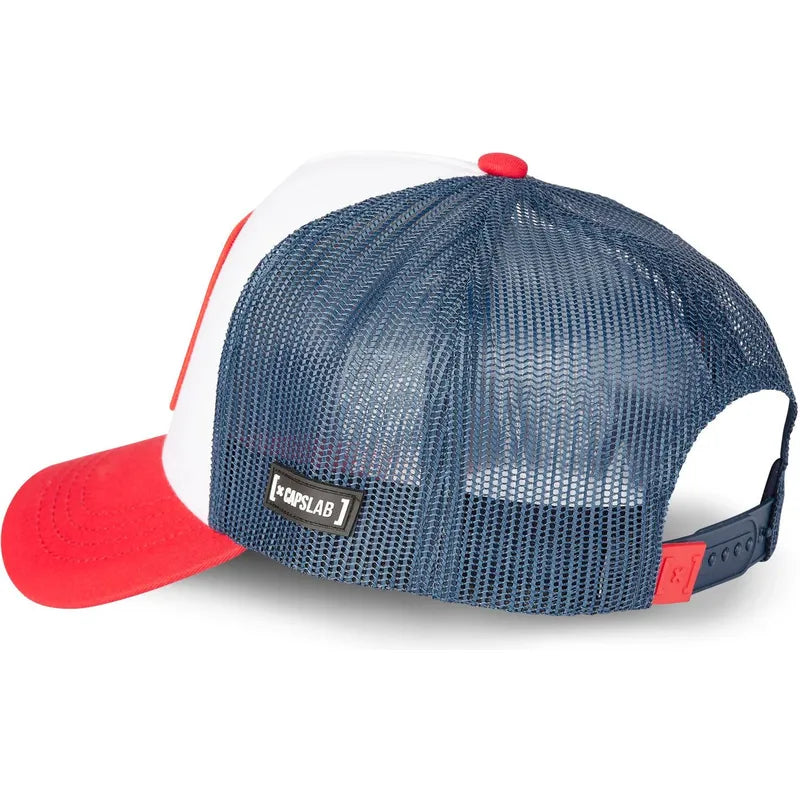 CAPSLAB BEER PONG MEN'S CAP  WHITE/NAVY/RED