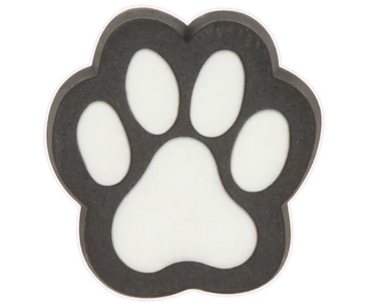 PAW PRINT WHITE/BLK
