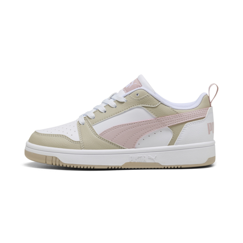 PUMA REBOUND V6 LO JR WHITEMIST-DESERT-PINK