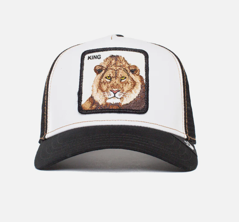 GOORIN BROS KING LION TRUCKER BLK/WHT