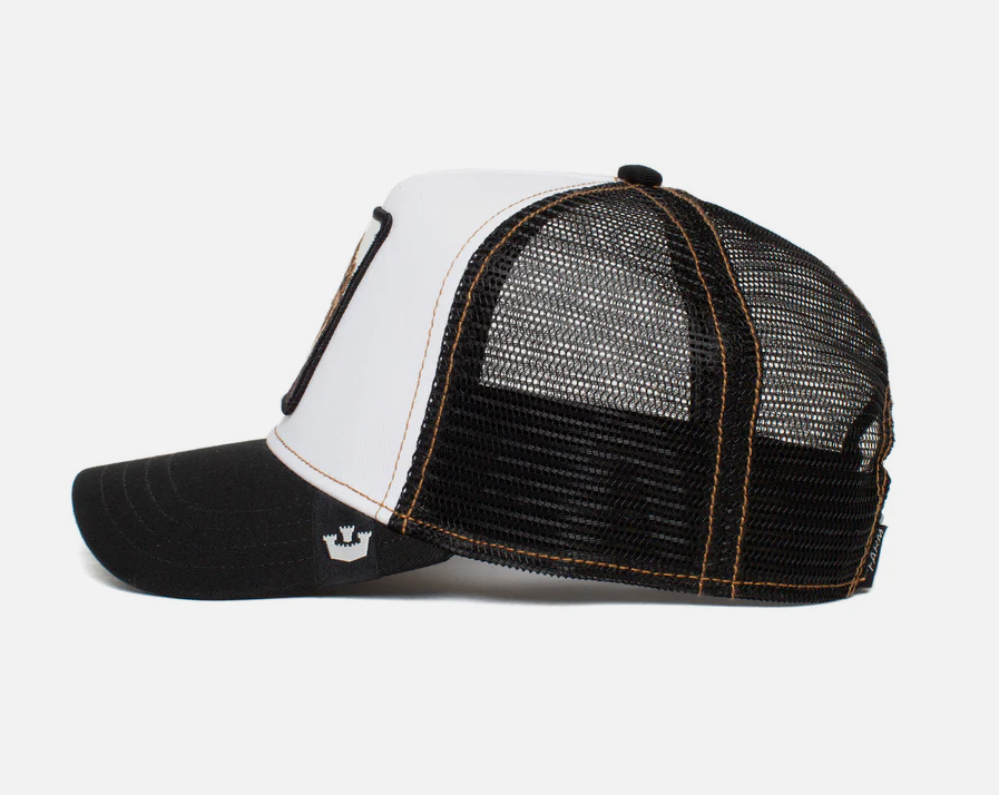GOORIN BROS KING LION TRUCKER BLK/WHT