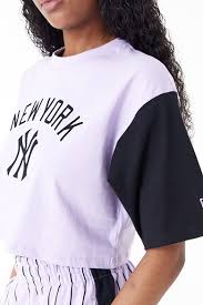 CROP TEE NEW YORK MLB PURPLE/BLACK